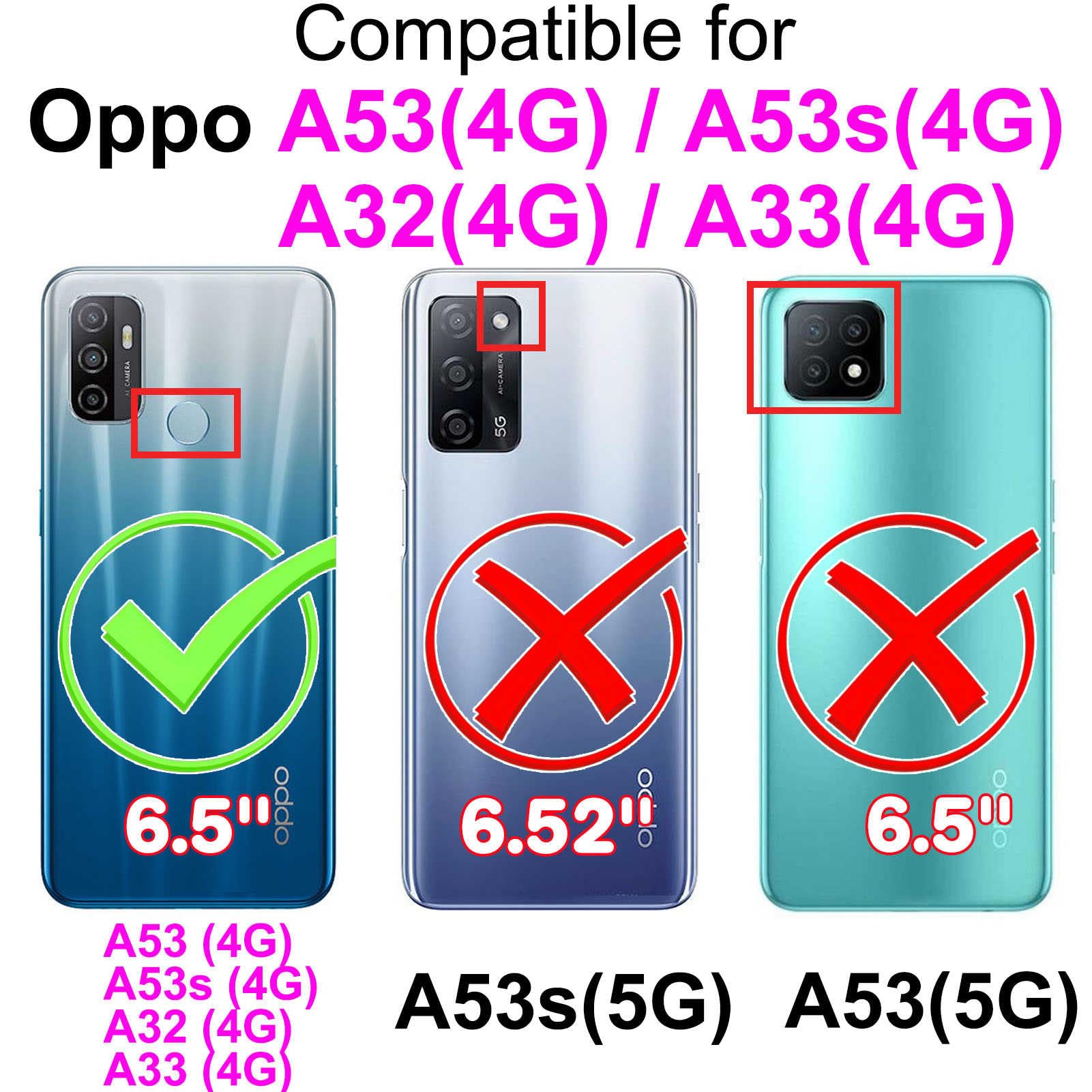Custodia Portafoglio Per Oppo A53s 4G / A11S | Pelle PU Blu Con 3 Slot E Supporto | Flip Cover Con Chiusura