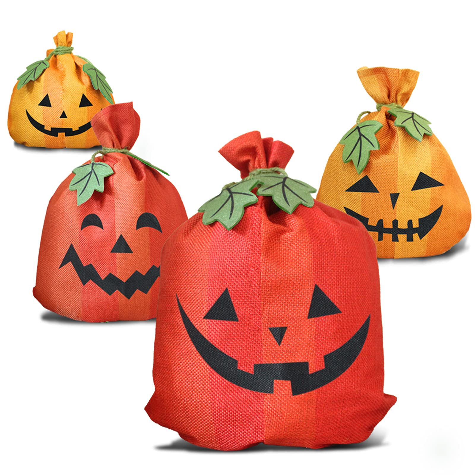QSUM 4 Packs Halloween Decoration Trick Or Treat Bag Large Pumpkin Qsum 4 packs halloween decoration trick or treat bag large pumpkin
