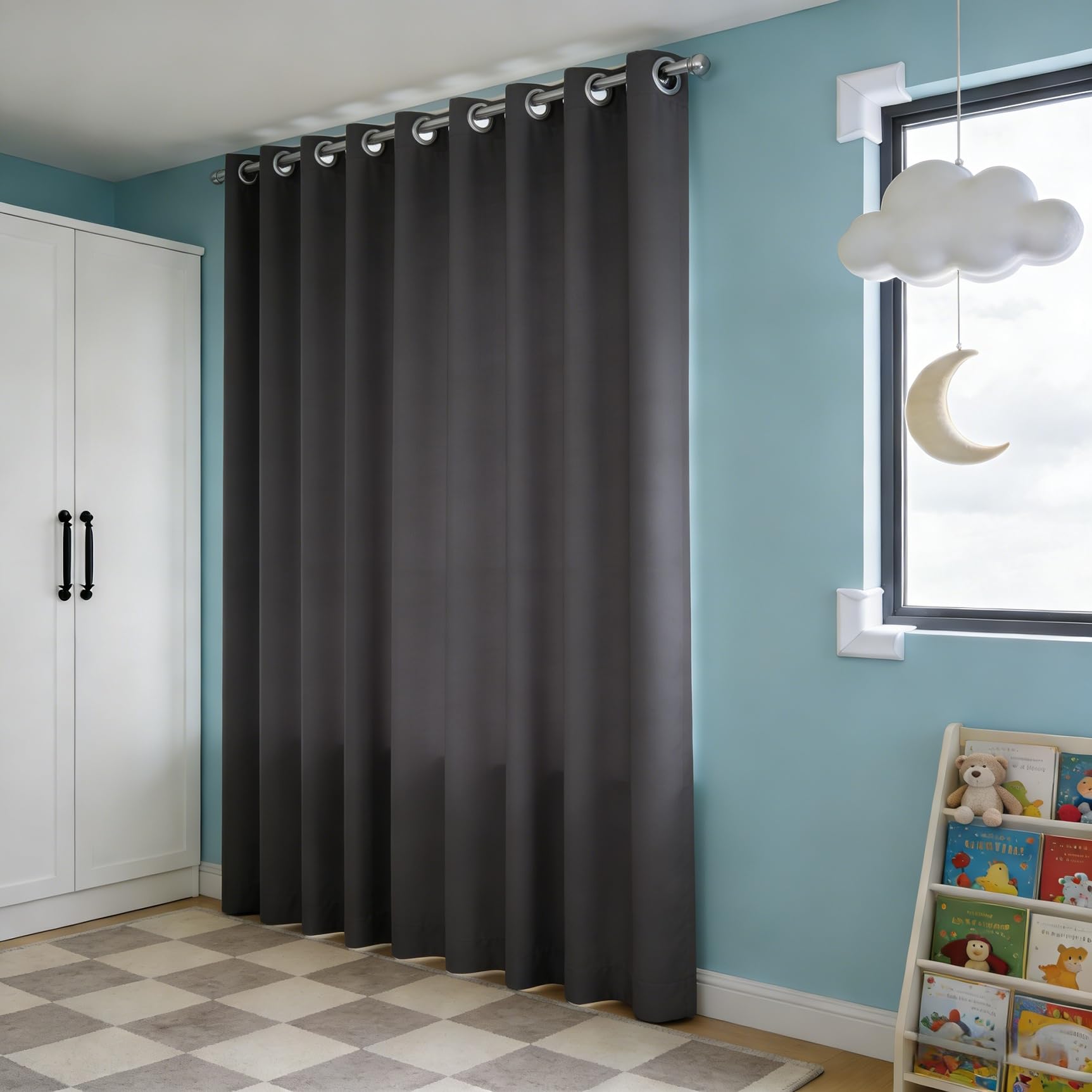 Rideaux Thermiques Anti Bruit et Froid | Tenture Occultante 160x215cm pour Chambre