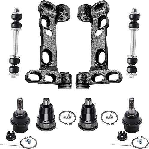 Miniatura 48 de Detroit Axle - Kit de suspensión delantera de 8 piezas para Toyota Sienna 2004-2010, brazos de control inferiores con rótulas interiores exteriores