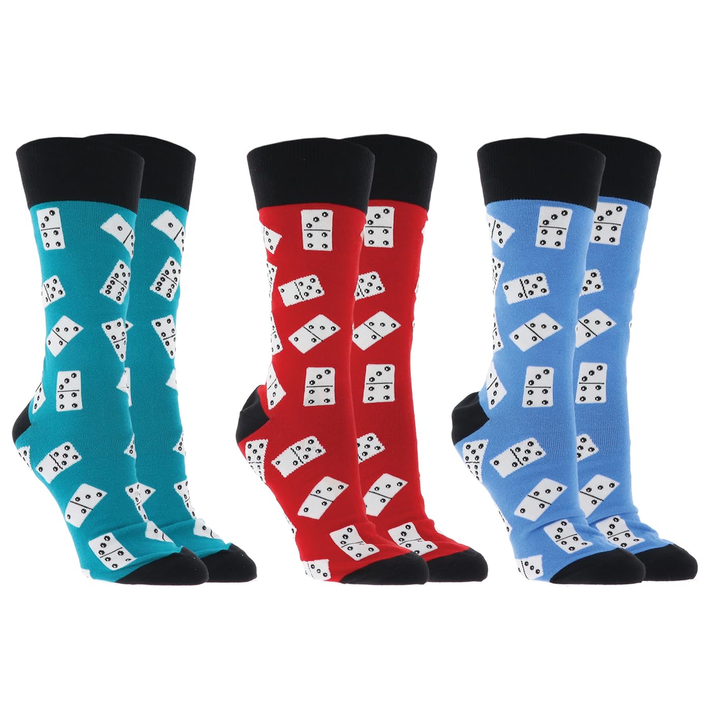 Joe Davies Unisex Dominoes Sock Society Games Collection Of Funky And Fun Socks - Chess, & Jigsaw Styles! (Uk, Alpha, One Size, Regular, Regular, )