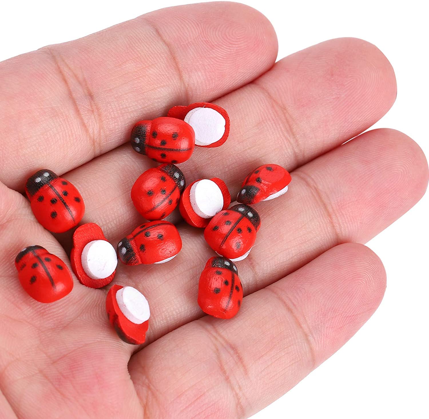 100 Pezzi Mini Ape E Coccinella In Legno – Adesivi Gialli Fai-da-te Per Scrapbook, Decorazioni Pasquali E Arredamento Creativo