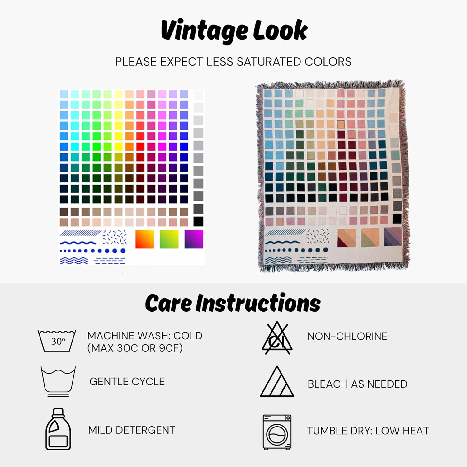 Personalized Floral Goose Baby Blanket, Custom Silly Goose Girl Woven Blanket, 60x80 Inches Large, Nursery Decor