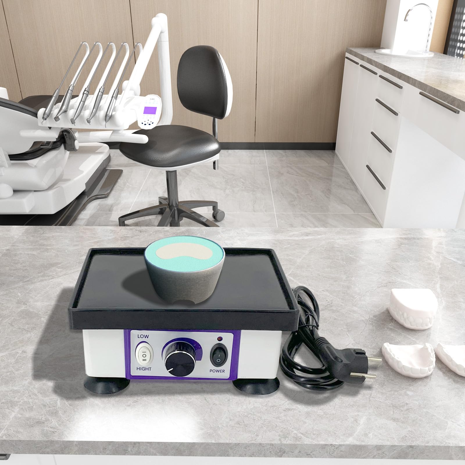Dental Oszillator Square Dentalrüttler Gipsrüttler Rüttler Vibrator 120W Lab equipment vibrator Vibrating