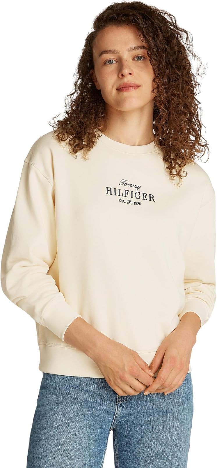Tommy Hilfiger Sudadera Mujer Regular de algodón