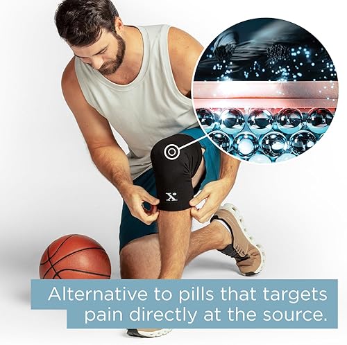 Miniatura 5 de NUFABRX Manga de compresión de rodilla para aliviar el dolor con infusión de medicamentos para hombres y mujeres con dolor de rodilla, artritis,