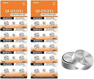 20pack AG12 Battery 386 sr43 Battery L1142 LR43 D386 L1142 D301 186 SR43 1.5v Alkaline Button Batteries