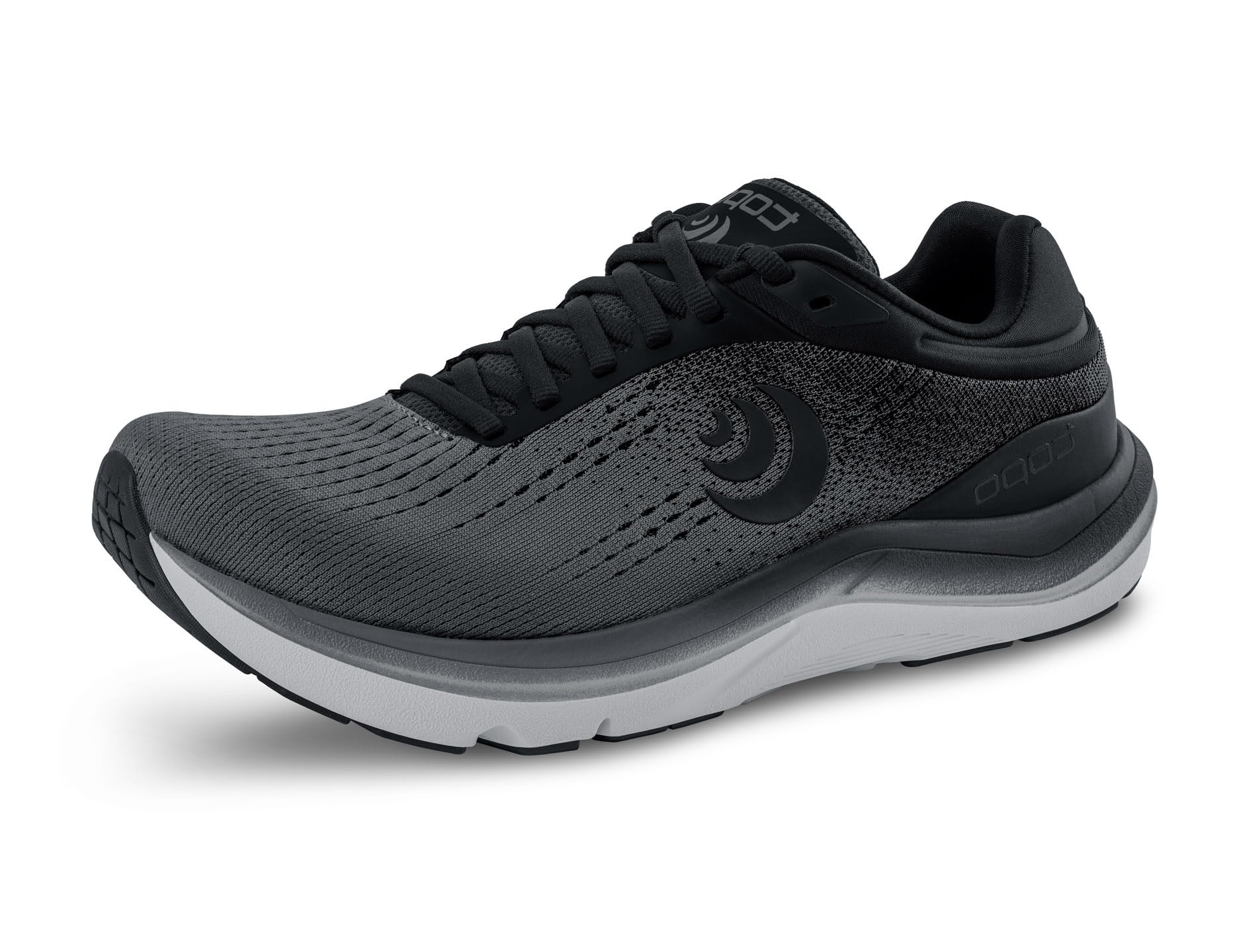 Topo Athletic Men's Magnifly 5 Running Shoes - Comfortable Lightweight Cushioned Durable 0MM Drop Laced Road Running Shoes, Athletic Shoes for Road Running, Charcoal/Black, Size 10.5