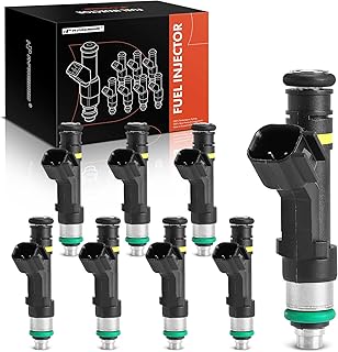 A-Premium Set of 8 Fuel Injectors Compatible with Ford F-150 F150 2007-2008, F-250 Super Duty 2008-2010, F-350 Super Duty 2008-2010 & Lincoln Mark LT 2008, 5.4L, Replace# 7C3Z9F593A