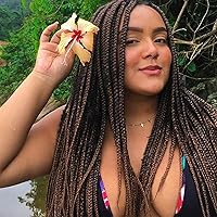 Vista 9 de Callia 8 paquetes de cabello trenzado preestirado, 26 pulgadas, sin picazón, ajuste de agua caliente, trenzas de cabello trenzado de ganchillo