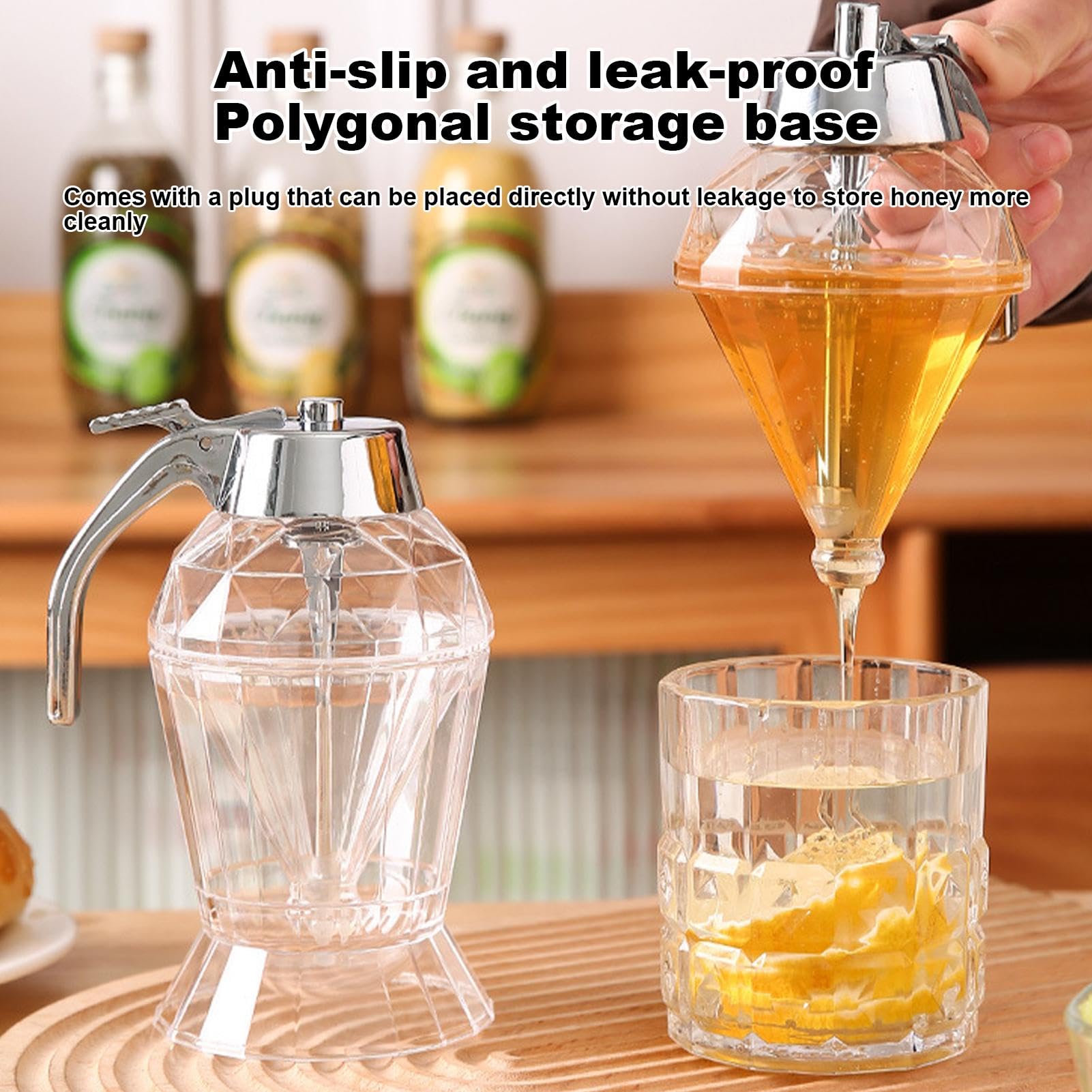 Produktbild von Alipis Glas Spender 2er-Set - Auslaufsicher Für Öl, Essig, Sirup & Sahne