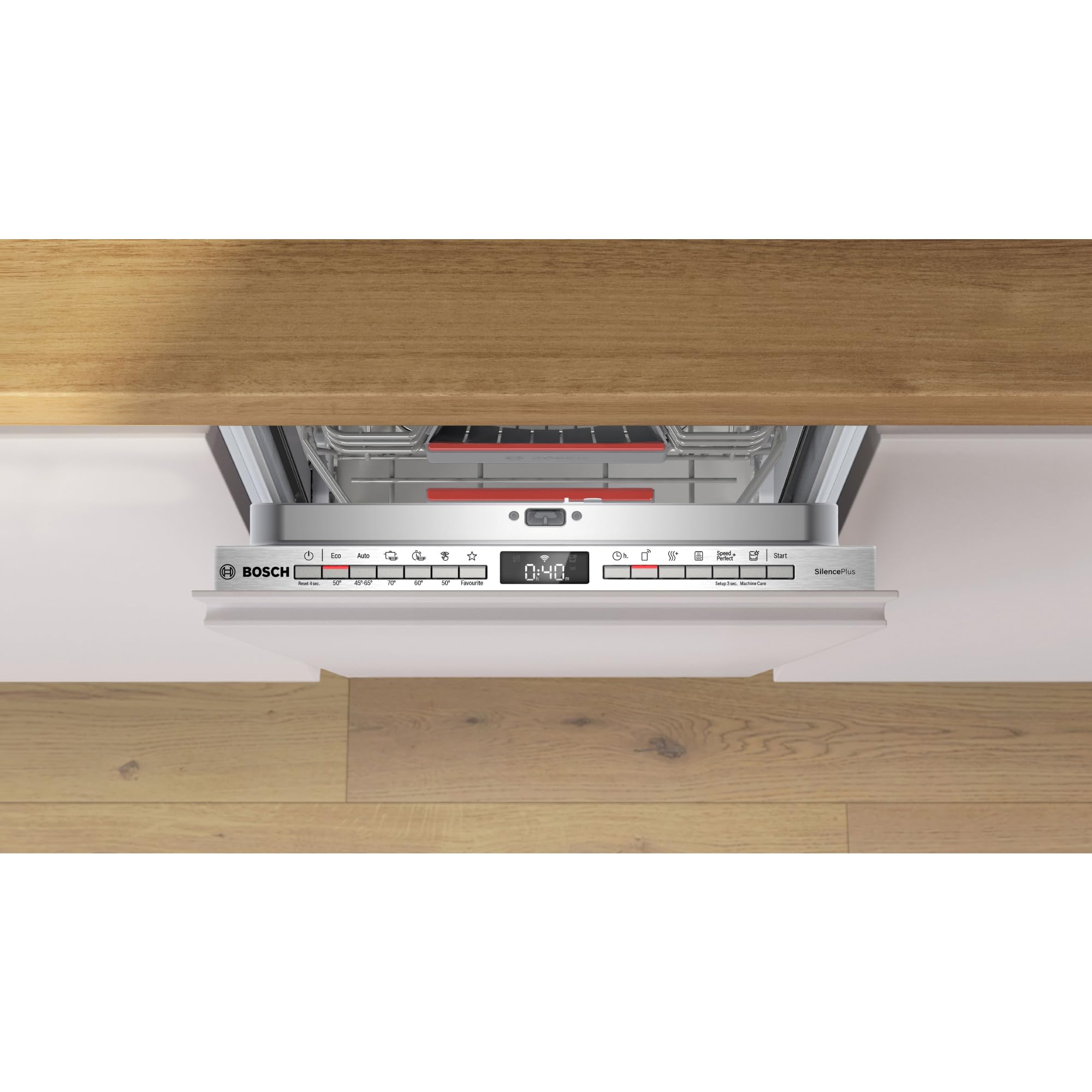 Bosch, Lavavajillas totalmente integrable, 45 cm, InfoLight, SPH4EKX17E