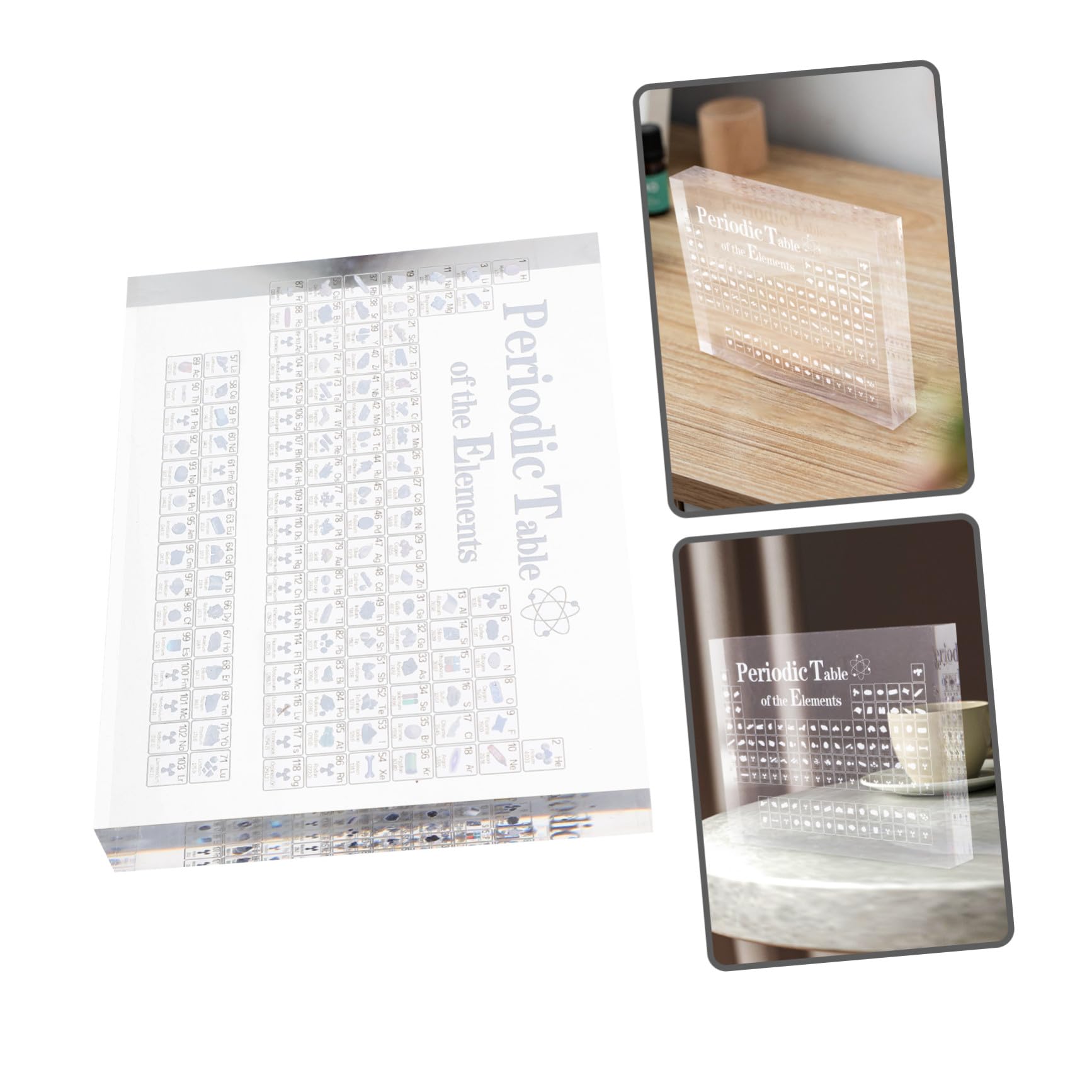 Hohopeti Periodensystem der Elemente aus Acryl mit Stabilem Standdesign als Schulbedarf und Dekoration für Büros und Bibliotheken Geeignet