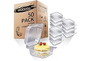 50 PCS Plastic Containers To Go
