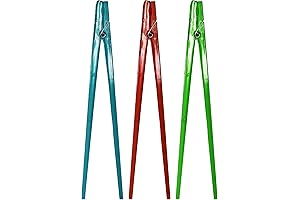 Set of 3 Assorted Clothespin Chopsticks! 9" Inches Long - Training Chopsticks...