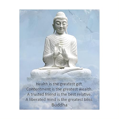 Buddha Quotes On Health Amazon.com: Buddha Quotes-"Health Is The Greatest Gift" -Spiritual Wall Art  -8 X 10" Typographic Wall Print W/Buddha Statue Image -Ready To Frame.  Perfect Decor Home-Yoga Studio-Office-Zen-Meditation! : Handmade Products