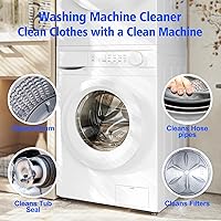 Vista 4 de USKICH Washing Machine Cleaner Descaler 40 Pack-Deep Cleaning Tablets For HE Front Loader & Top Load Washer,Washer Machine Cleaning Tablets Clean