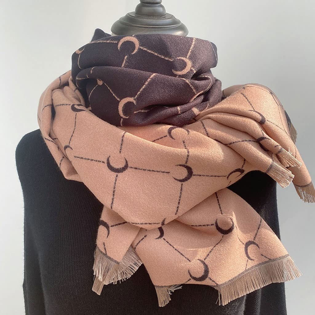 Sciarpa Scialle Stelle imitazione Cashmere Sciarpa Uomini Donne Sciarpe Autunno e calda Coperta invernale Scialle e impacchi sciarpe femminili Stola Elegante