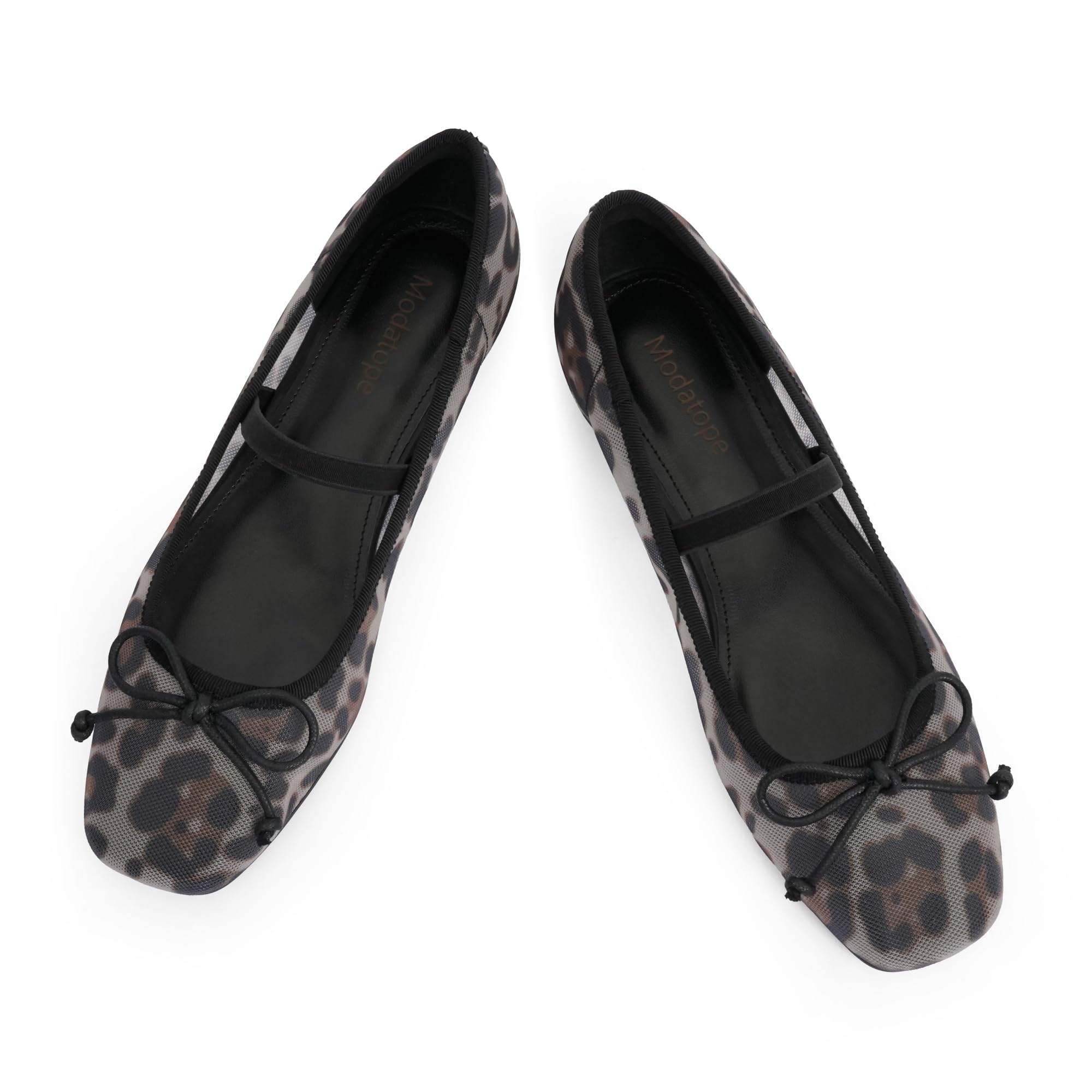Modatope Bowknot Square Toe Ballet Flat