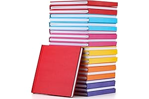 Ireer Bulk 24 Pack Colorful Hardcover Blank Sketchbooks 5" x 5"