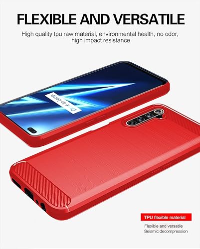 Miniatura 5 de Asuwish Funda de teléfono para Oppo Realme 6 Pro con protector de pantalla de vidrio templado y accesorios para celda, suave y delgada, goma de