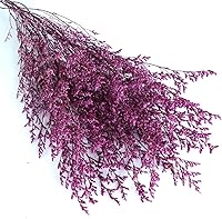 Vista 2 de Ramo de flores secas, paquete de flores de caspia seca, lavanda floral, arreglos florales artificiales para decoración de bodas, coronas de puerta