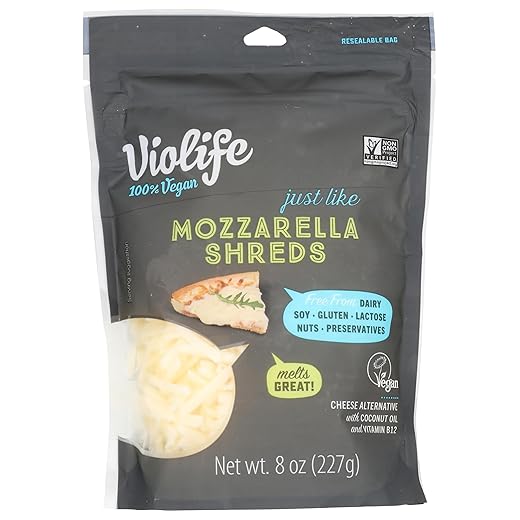 VIOLIFE Just Like Mozzarella Shreds, 8 OZ