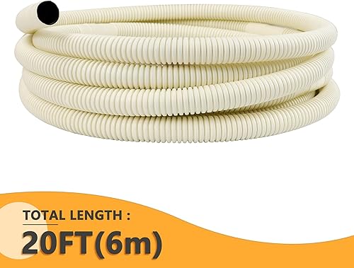 Miniatura 7 de AC Parts - Mini manguera de drenaje de CA dividida de 20 pies, piezas y accesorios para aire acondicionado, línea de drenaje de agua, tubo de