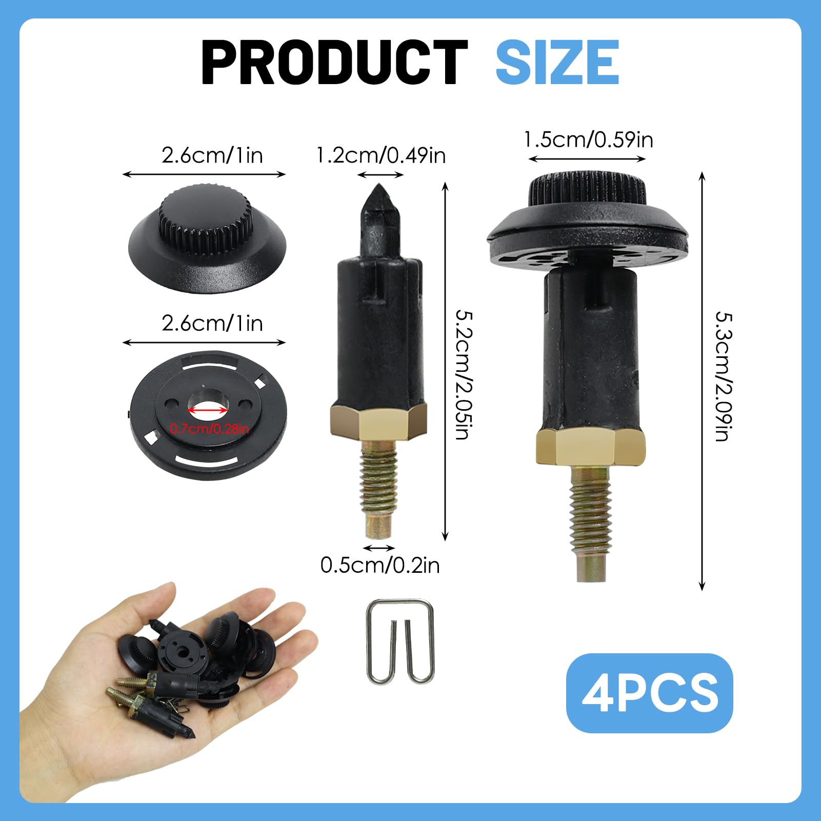 Lot De 4 Fixations Clips + Boulons Cache Moteur 2.0 HDI - Compatible Citroën Peugeot 0137F6 13711 Pour Berlingo, C4, C5, Xsara, 206, 307, 406, Expert