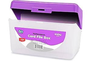 Enday Index Card Storage Box
