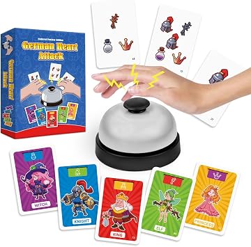 Fast Card Games Reaction & Intelligence Board Game Funny Thrilling Adults Table Games Wildly Entertaining & Easy to Learn for Outdoor, Travel, Camping, Party, Game Night - 2-6 Players