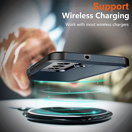 Miniatura 7 de SPIDERCASE Funda para Samsung Galaxy S22, protección contra caídas de grado militar de 10 pies antideslizante, 2 unidades protector de pantalla de