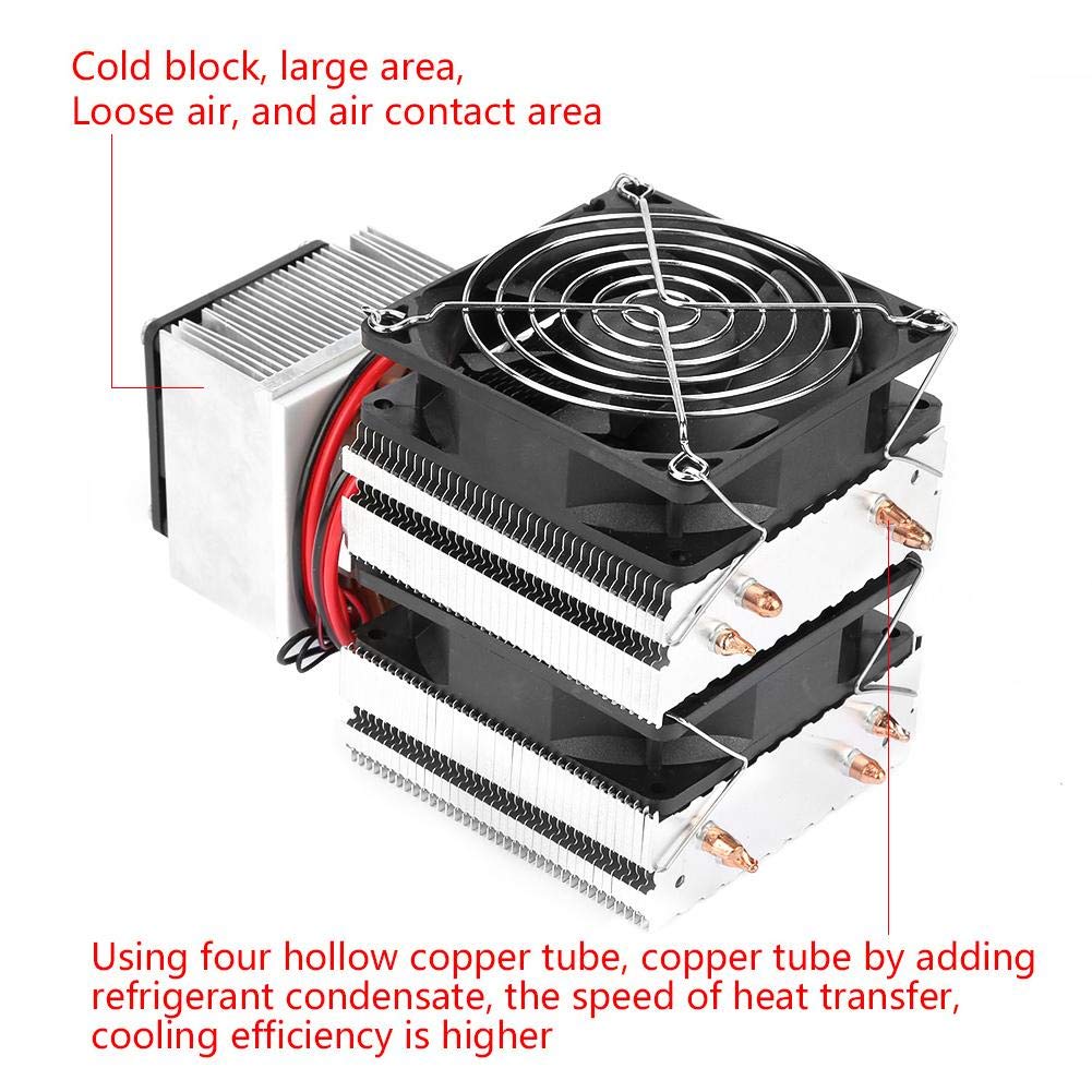Bewinner Kit System di Raffreddamento, DC 12V 180W di Raffreddamento a Semiconduttore, Dispositivo di Raffreddamento di Refrigerazione, Mini Condizionatore d'Aria Fai da Te