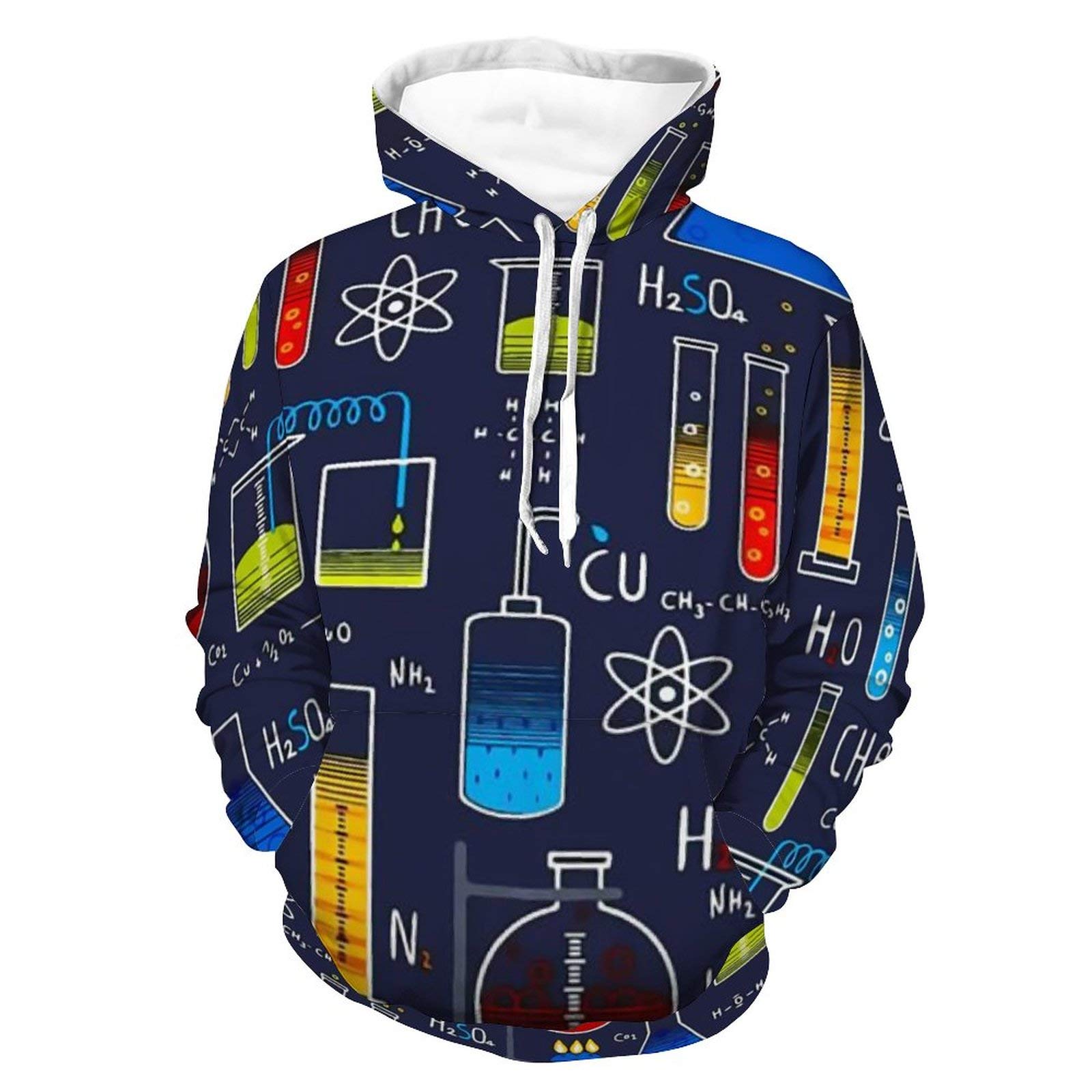 Felpe con cappuccio unisex con cappuccio elasticizzato da donna con stampa 3D Accogliente vestito autunnale con tasca per il tempo libero