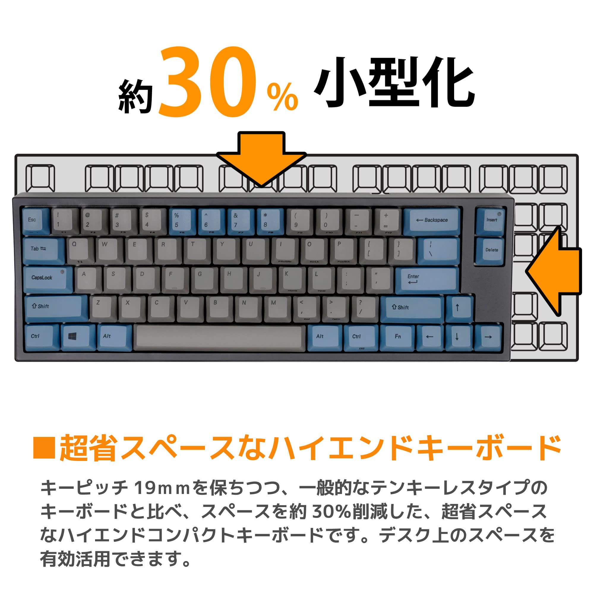 Amazon | LEOPOLD FC660C ミニキーボード 66キー 静電容量無接点方式 