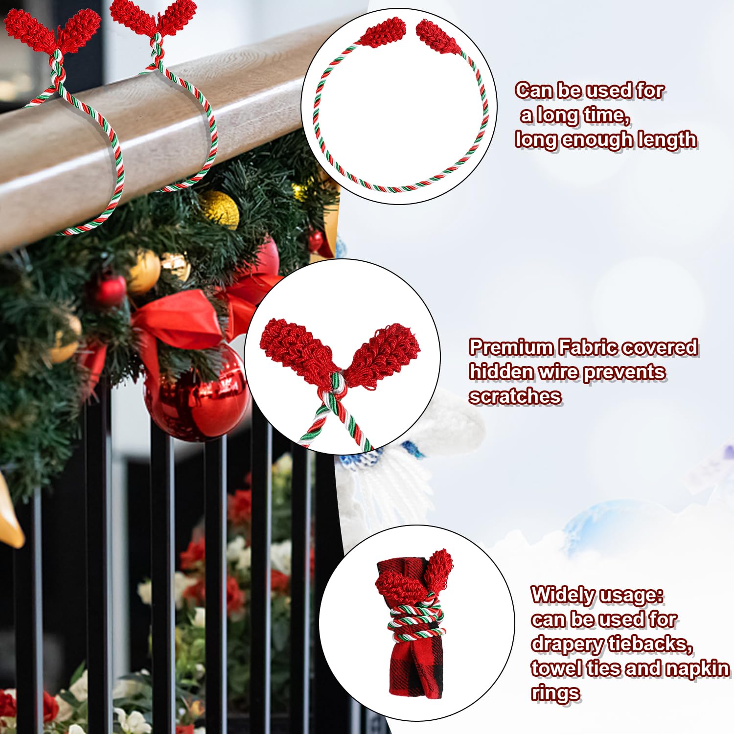 garland ties for railings