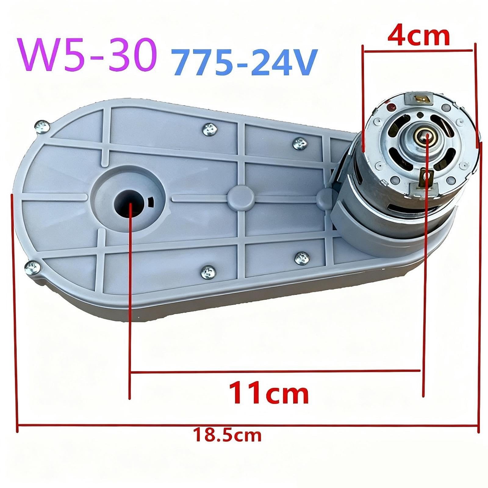 Colcolo Reemplazo de Caja de Cambios de Motor de Coche para niños, Bricolaje, Modificado para Juguetes de Montar para niños, Caja de Cambios de Motor, Gris