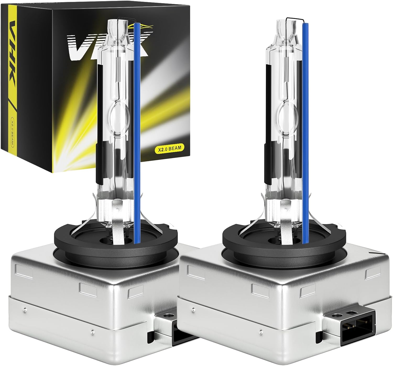 VHK for 2003 2004 2005 2006 Cadillac Escalade ESV EXT Xenon HID Headlight Bulbs D1R Low Beam Only, 8000K White Blue Lights, Not Fit Halogen, 2 Pack