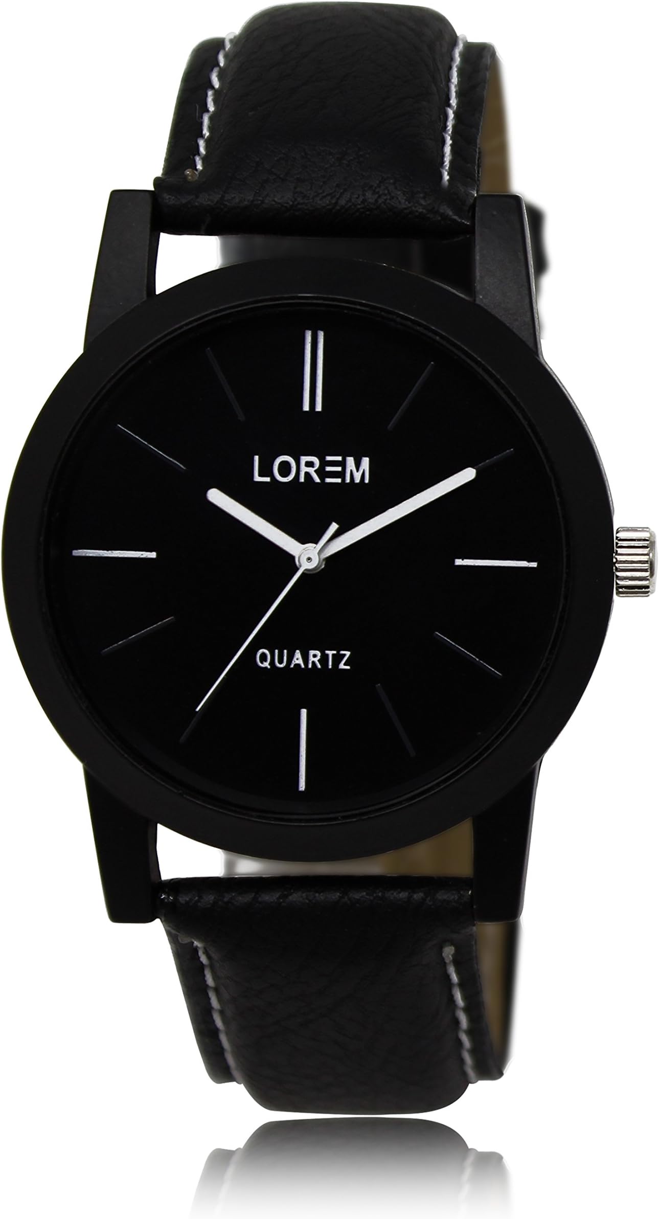 Vastrang Mens Analog Watch(LR03-04-05) (Black)