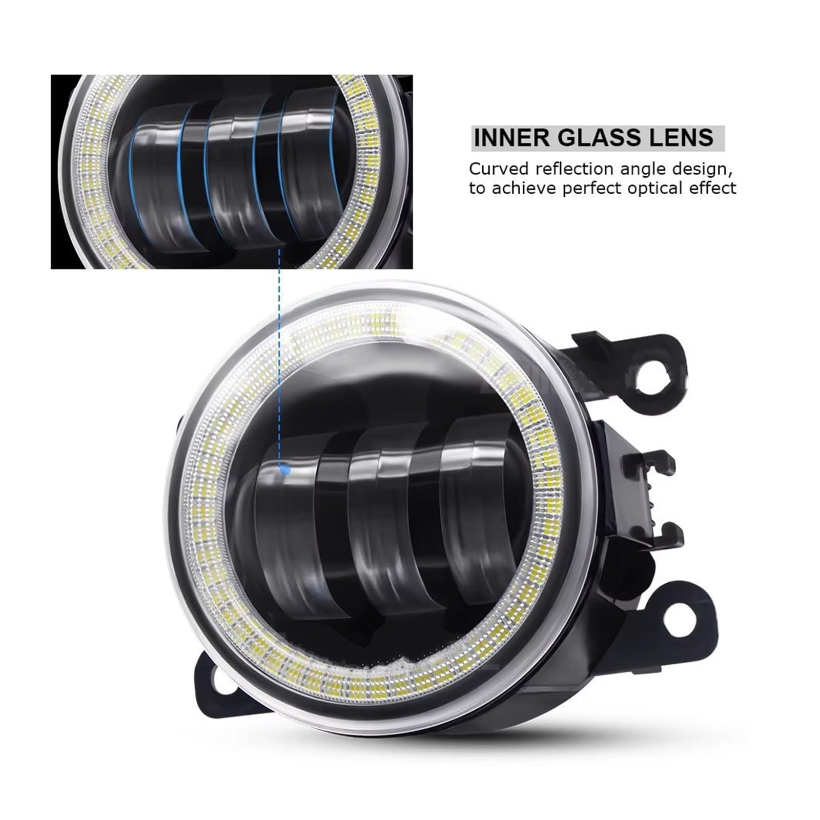 Antiniebla Delanteras 2 X Faros Antiniebla LED Tipo Ojo Ángel Para Subaru Para Forester Para WRX STI Para Impreza XV Para Outback Para Legacy 12 V