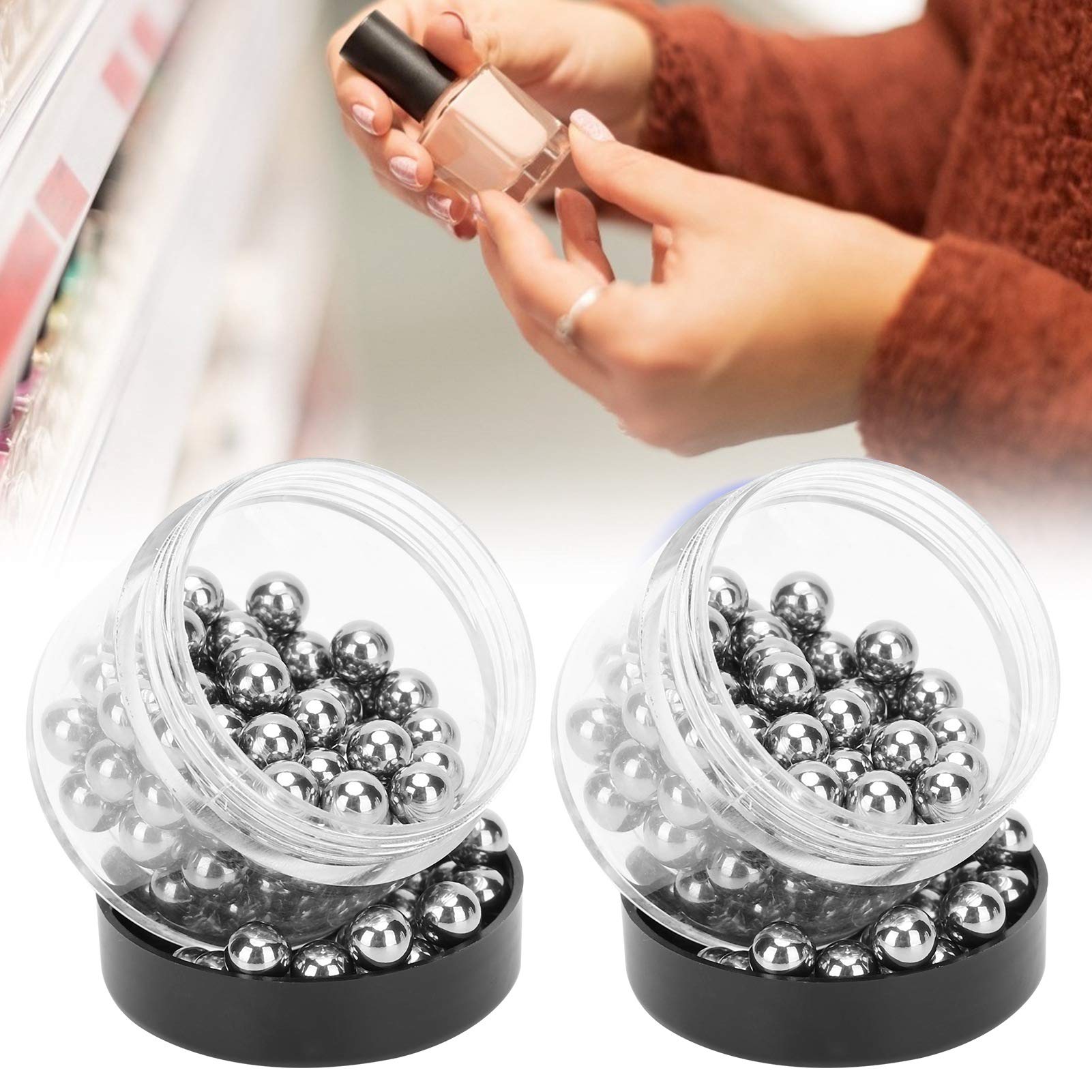 100 Billes Acier Inoxydable 304 7/32" - Pour Mélange Vernis à Ongles, Produits Chimiques