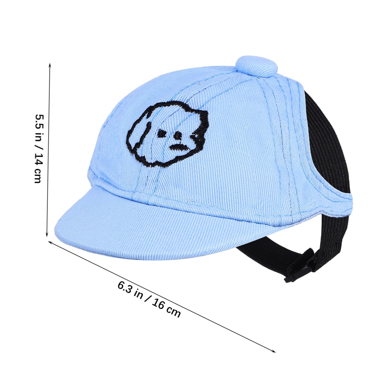 FONDOTIN Dog Sun Hat Cute and Comfortable Baseball Cap for Dogs Soft Material Lightweight and Durable Design for Outdoor Activities and Sun Protection