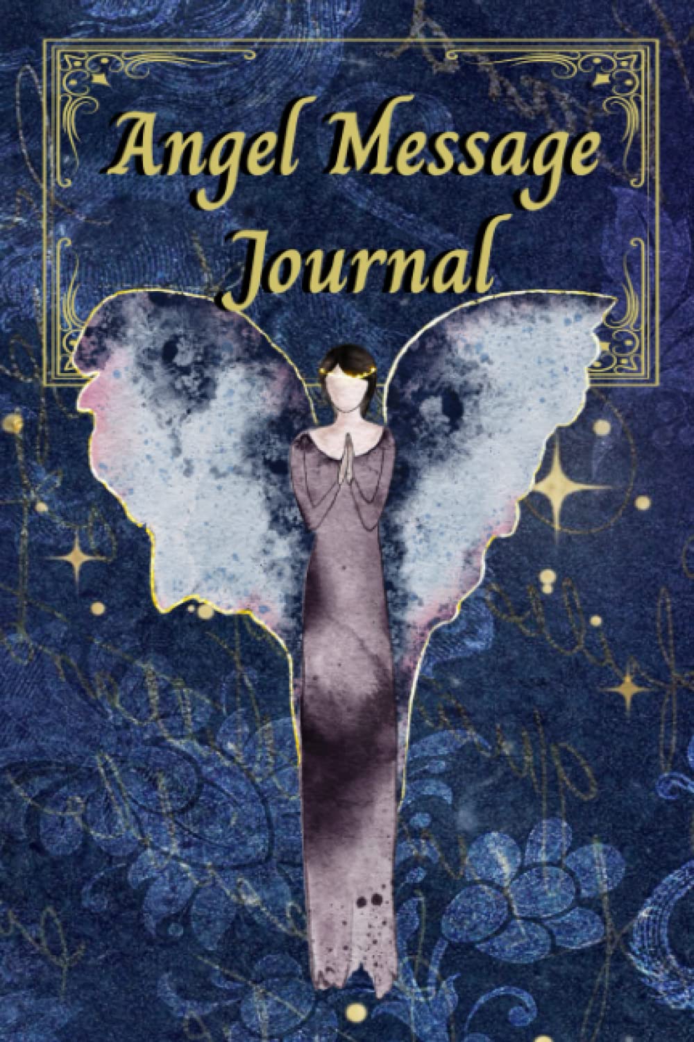 Angel Message Journal Blue: Personal tarot and oracle card daily reading workbook