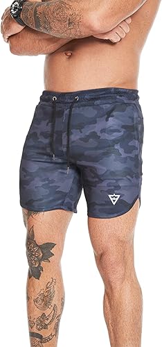 Miniatura 6 de Wangdo Pantalones cortos de correr para hombre de 7 pulgadas con bolsillo con cremallera para gimnasio y atletismo