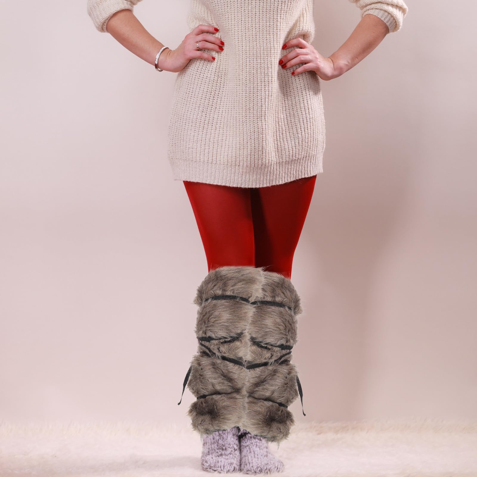 jojofuny Scaldamuscoli Medievali da Cosplay, 1 Paio, Pu e Lega | Fibra Acrilica, Stile Vintage Estetica Vichinga Autentica, per Feste e Halloween