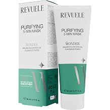 Revuele Wonder 5-Min Face Mask Set Hydrating, Purifying & Anti-Aging Cream Masks 2.71 fl. oz, Purifying