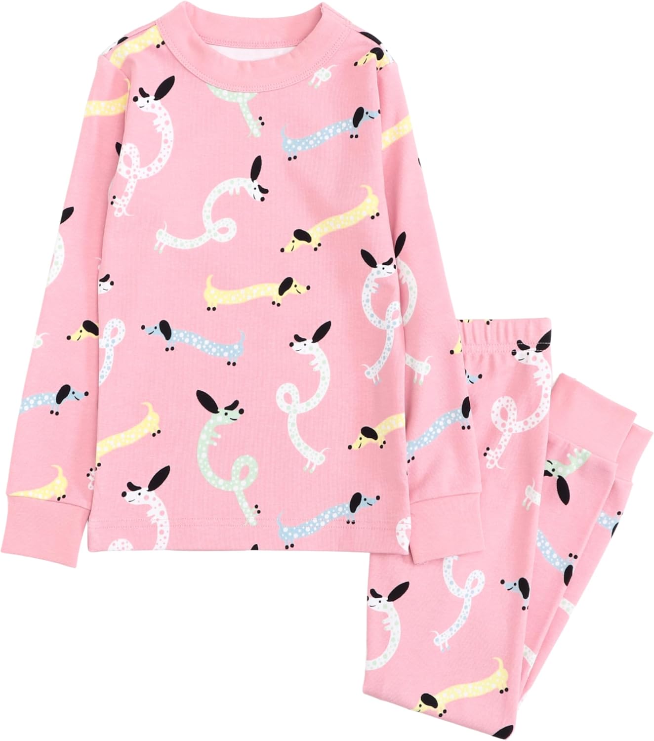 Kids Pajamas Soft Breathable Modal Cotton Sleepwear, Eco-Friendly Hypoallergenic 2-Piece PJs 2T-8 Boys Girls