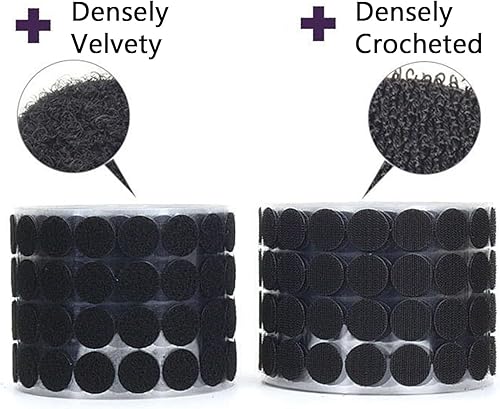 Miniatura 2 de 400 unidades (200 pares de juegos) de 0.59 pulgadas de diámetro, puntos de gancho y bucle blancos para manualidades, oficina, aula, oficina, hogar