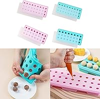 Vista 3 de Molde de bandeja para cubitos de hielo, molde de leche de flujo amarillo de llenado de corazón, molde de pastel de luna de fusión lenta, cubo