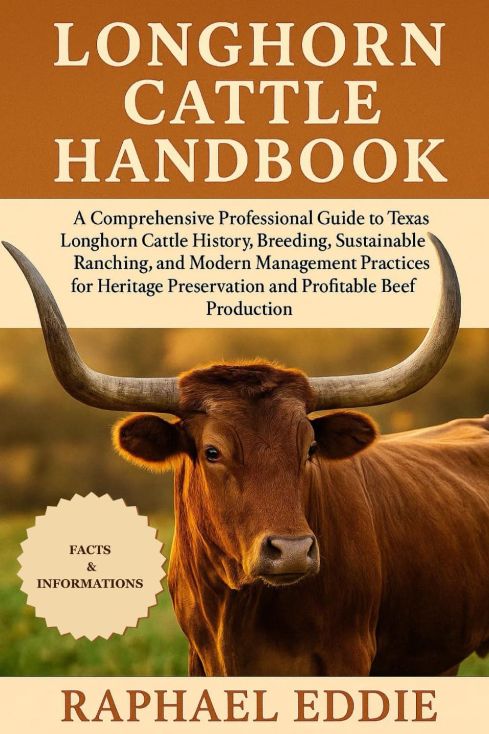 LONGHORN CATTLE HANDBOOK: A Comprehensive Professional Guide to Texas Longhorn Cattle History, Breeding, Sustainable Ranching, and Modern Management ... Preservation and Profitable Beef Production